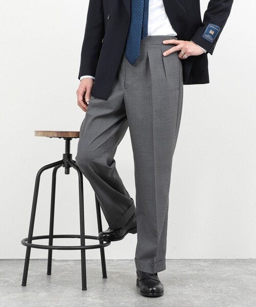 NOLLEY'S（ノーリーズ） スラックス ウォッシャブルウール 2タック