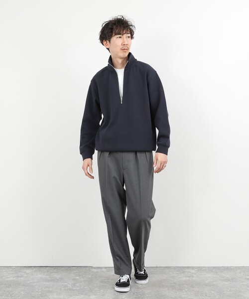 B&Y ワイドセミストレートスラックス (ウォッシャブル) NOLLEY'S（ノーリーズ） スラックス ウォッシャブルウールワイド