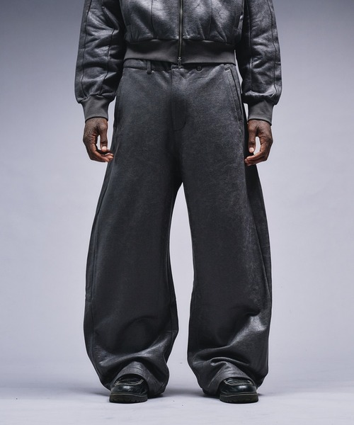 ANDER HUNK セットアップ ANDER HUNK スウェットパンツ ジャージ Leather Like Coated Sweat
