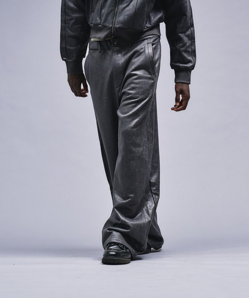 ANDER HUNK スウェットパンツ ジャージ Leather Like Coated Sweat