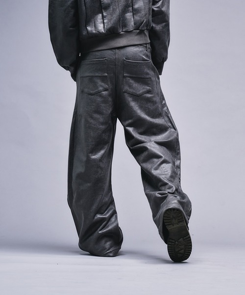ANDER HUNK スウェットパンツ ジャージ Leather Like Coated Sweat