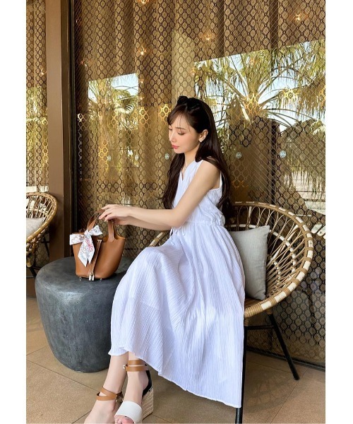 LUDICRUM（ルーディクルム） ワンピース Vneck drawstring dress