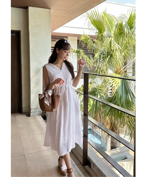 LUDICRUM（ルーディクルム） ワンピース Vneck drawstring dress