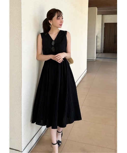 ludicrum ワンピース LUDICRUM（ルーディクルム） ワンピース Vneck drawstring dress