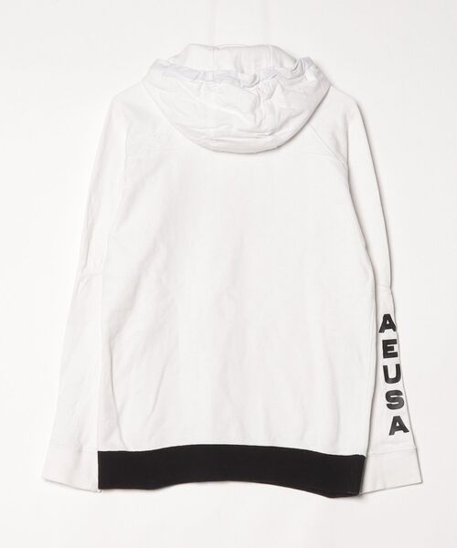 「American Eagle」 プルオーバーパーカー X-SMALL ホワイト メンズ_画像2