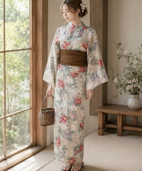 浴衣 「浴衣と帯2点SET」おしゃれ/可愛い/クール/柄物 レディース