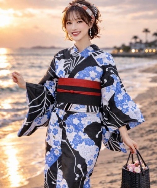 浴衣 「浴衣と帯2点SET」おしゃれ/可愛い/クール/柄物 レディース