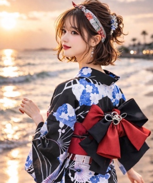 浴衣 「浴衣と帯2点SET」おしゃれ/可愛い/クール/柄物 レディース