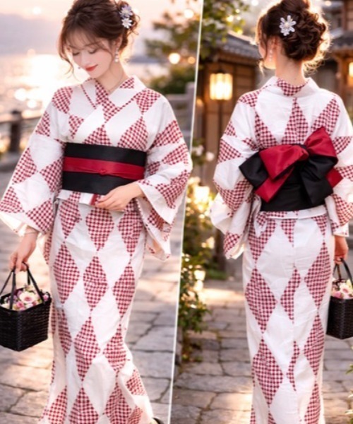 浴衣 「浴衣と帯2点SET」おしゃれ/可愛い/クール/柄物 レディース