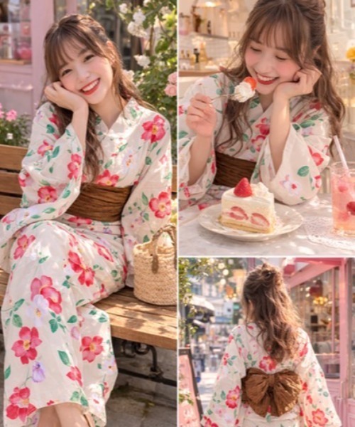 浴衣 「浴衣と帯2点SET」おしゃれ/可愛い/クール/柄物 レディース