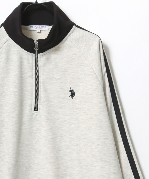 「U.S. POLO ASSN.」 スウェットカットソー LL ブラック メンズ_画像2