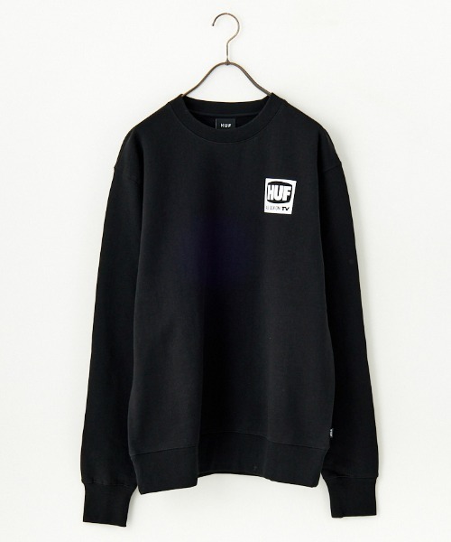 HUF（ハフ） スウェットカットソー M ブラック レディース : ZOZOTOWN 
