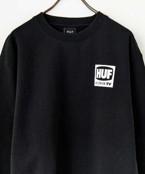 HUF（ハフ） スウェットカットソー M ブラック レディース : ZOZOTOWN 