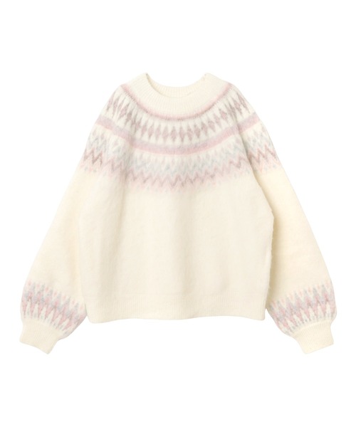 「Freesia by andme」 長袖ニット M グレー レディース_画像2