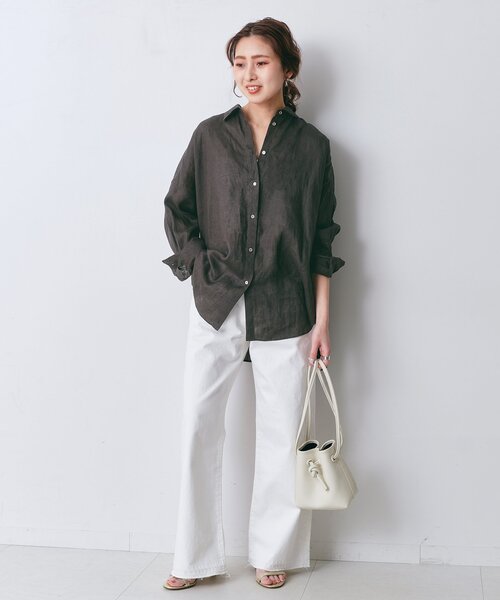 「Spick \u0026 Span」 長袖シャツ FREE ベージュ レディースの画像