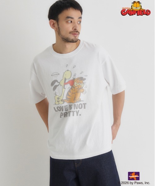 FACT グラフィックプリント Tシャツ L Right-on（ライトオン） tシャツ 「GARFIELD」グラフィックプリントT