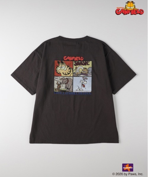 FACT グラフィックプリント Tシャツ L Right-on（ライトオン） tシャツ 「GARFIELD」グラフィックプリントT