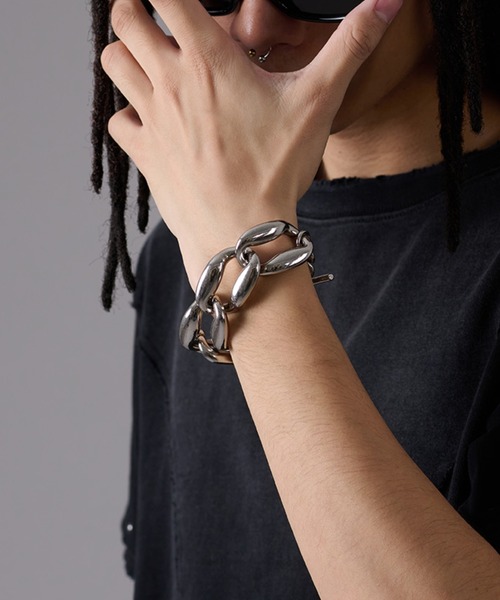 ANDER HUNK ブレスレット Big Metal Chain Bracelet / ビッグメタル