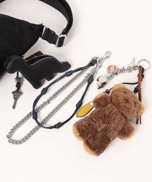 【美品】COACH コーチ　ボディーバッグ　ショルダーウエスト　チャーム付 COACH（コーチ） ショルダーバッグ レオ クロスボディ・シグネチャー