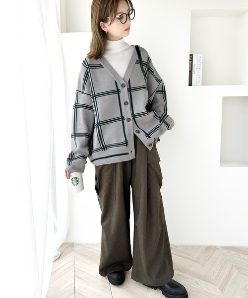 「classicalelf」 ニットカーディガン MEDIUM ベージュ レディース_画像4