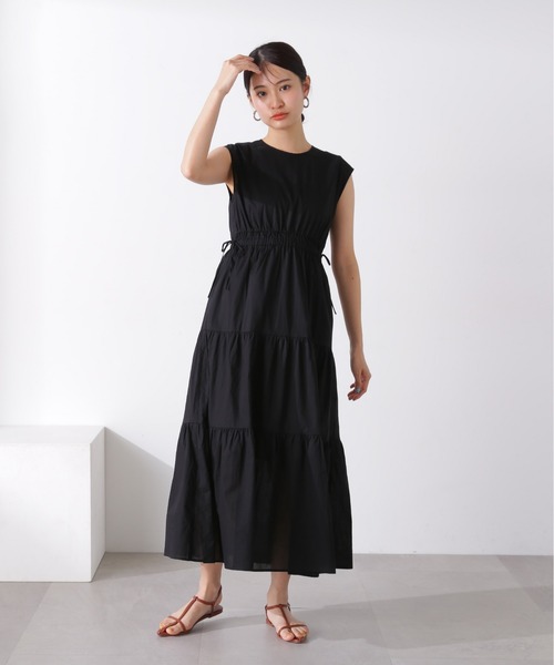 「N.(N. Natural Beauty Basic)」 ノースリーブワンピース MEDIUM ブラック レディース_画像5