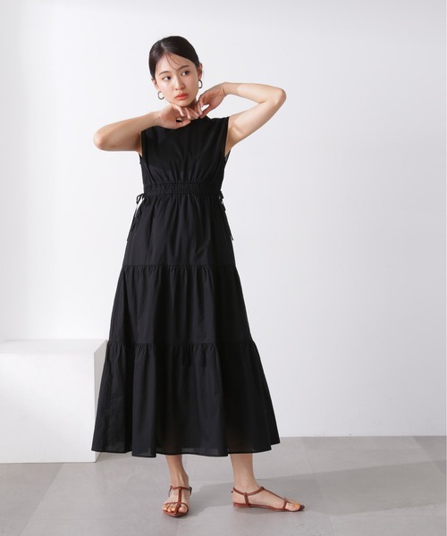 「N.(N. Natural Beauty Basic)」 ノースリーブワンピース MEDIUM ブラック レディース_画像7