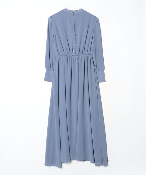 「kaene」 長袖ワンピース 38 ブルー レディース_画像2