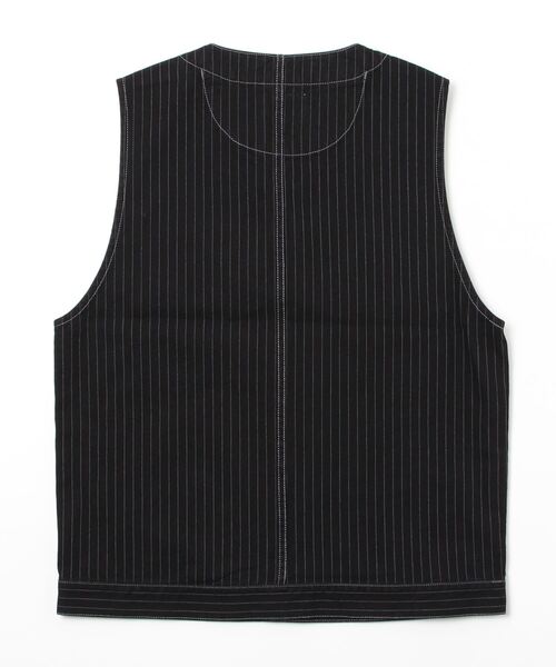 「schott」 ベスト L ネイビー メンズ_画像2