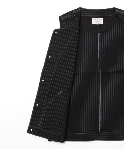 「schott」 ベスト L ネイビー メンズ_画像3