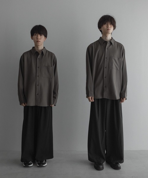 「remer」 長袖シャツ X-SMALL モカ メンズ_画像2
