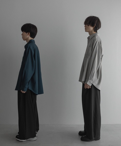 「remer」 長袖シャツ X-SMALL モカ メンズ_画像6