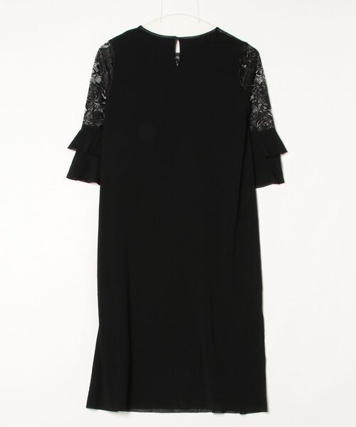 「VIVIENNE TAM」 レース7分袖ワンピース 38 ブラック レディース_画像2