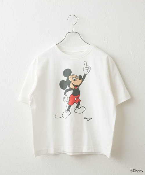 「MICKEY MOUSE」 半袖Tシャツ「COLONY2139コラボ」 FREE オフホワイト レディース_画像2