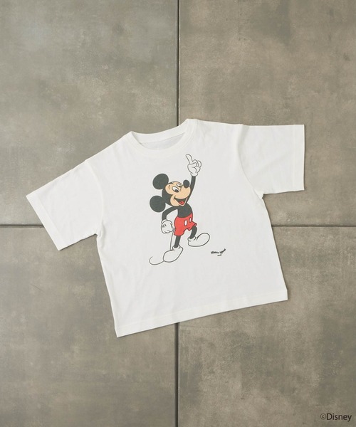 「MICKEY MOUSE」 半袖Tシャツ「COLONY2139コラボ」 FREE オフホワイト レディース_画像4