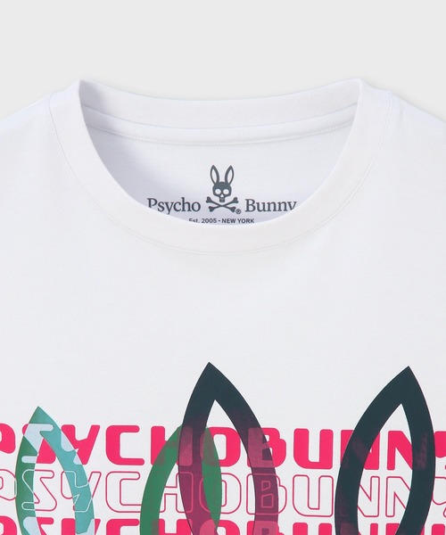 Psycho Bunny（サイコバニー） tシャツ タイポグラフィグラデロゴ