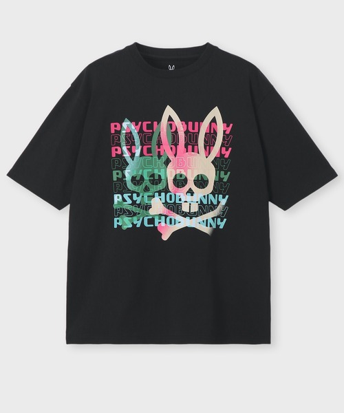 Psycho Bunny（サイコバニー） tシャツ タイポグラフィグラデロゴ