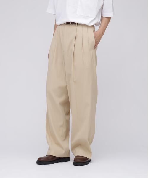 YLEVE イレイヴ ワイドパンツ　ベージュ　サイズ1 YLEVE（イレーヴ） ワイドパンツ パンツ YLEVE / HIGHTWISTED COTTON