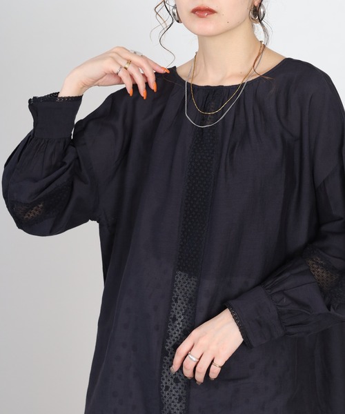 Fanaka（ファナカ） リネンシャツ ブラウス シャツ 夏 綿シルクリバー 
