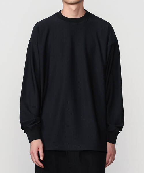 DAIWA PIER39 テックTシャツ M ブラックオーバーサイズ DAIWA PIER39（ダイワ ピア39） tシャツ | TECH MESH CREW L/S MEN