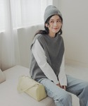 ベスト ジレ ハミルトンウール畦2WAYベスト...の詳細画像1