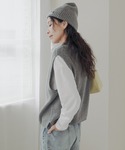 ベスト ジレ ハミルトンウール畦2WAYベスト...の詳細画像5
