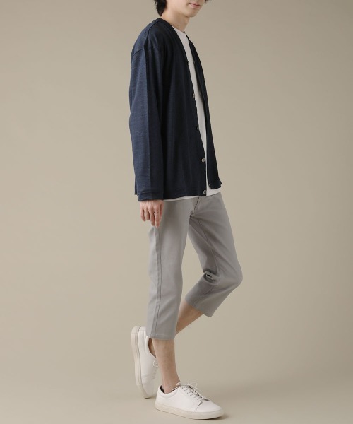 THE CASUAL パンツ カツラギストレッチクロップドパンツ メンズ