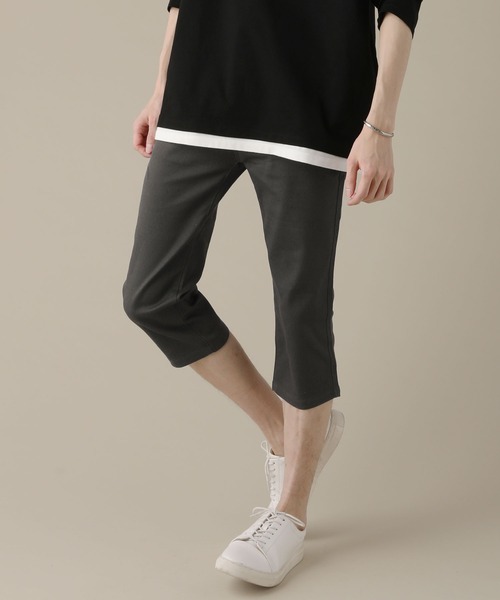 THE CASUAL パンツ カツラギストレッチクロップドパンツ メンズ