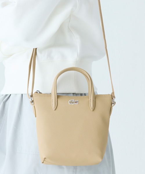 国内買付【LACOSTE】すぐ届く CONCEPT 2WAYミニ トートバッグ LACOSTE トートバッグ 「L.12.12」CONCEPT 2WAYミニトート