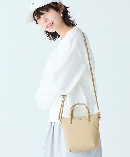 国内買付☆LACOSTE☆すぐ届く CONCEPT 2WAYミニ トートバッグ LACOSTE トートバッグ 「L.12.12」CONCEPT 2WAYミニトート