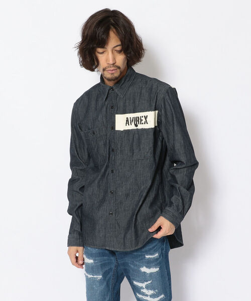シャツ ブラウス 【TYPE BLUE】ベイクルー シャンブレーシャツ/ BAY CREW CHAMBRAY SHIRT|ZOZOTOWN |02
