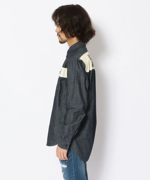 シャツ ブラウス 【TYPE BLUE】ベイクルー シャンブレーシャツ/ BAY CREW CHAMBRAY SHIRT|ZOZOTOWN |03