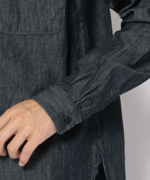 シャツ ブラウス 【TYPE BLUE】ベイクルー シャンブレーシャツ/ BAY CREW CHAMBRAY SHIRT|ZOZOTOWN |08