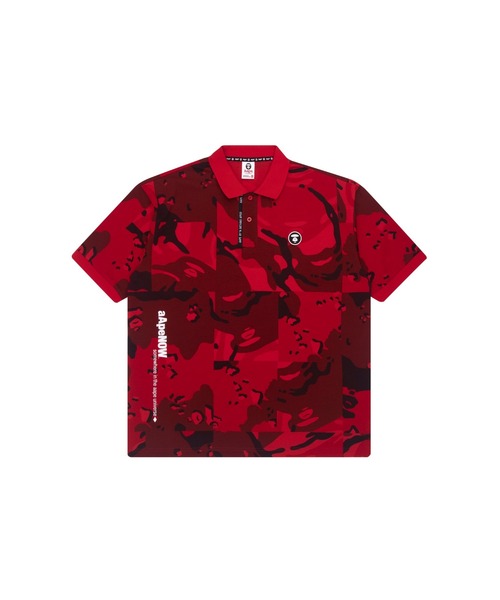AAPE BY A BATHING APE ポロシャツ BIG CAMO POLO メンズ