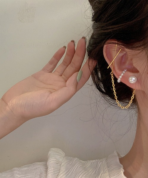 ピアス イヤ-カフ&ピアス2点セット :57786795:ZOZOTOWN Yahoo!店 掃売り切りセール ピアス2点 ピアス(両耳用)